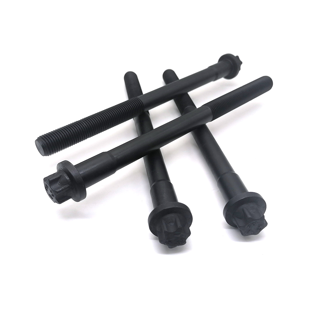 工廠生產六角法蘭螺栓10.9級高···